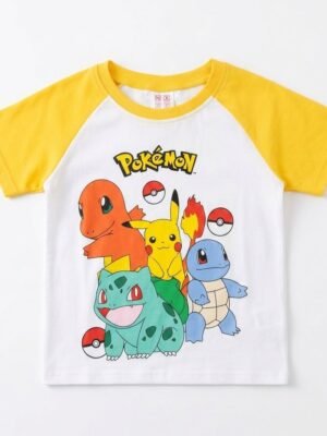 Pokemon比卡超短袖tee