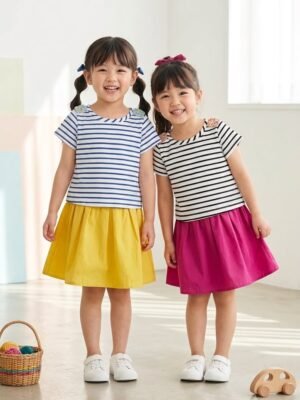 日本假兩件連身裙(100-120)