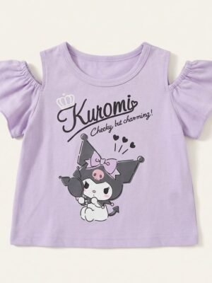 Kuromi露肩短袖Tee