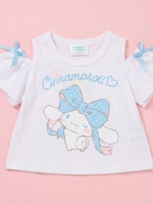 Cinnamoroll肉桂狗露肩短袖Tee